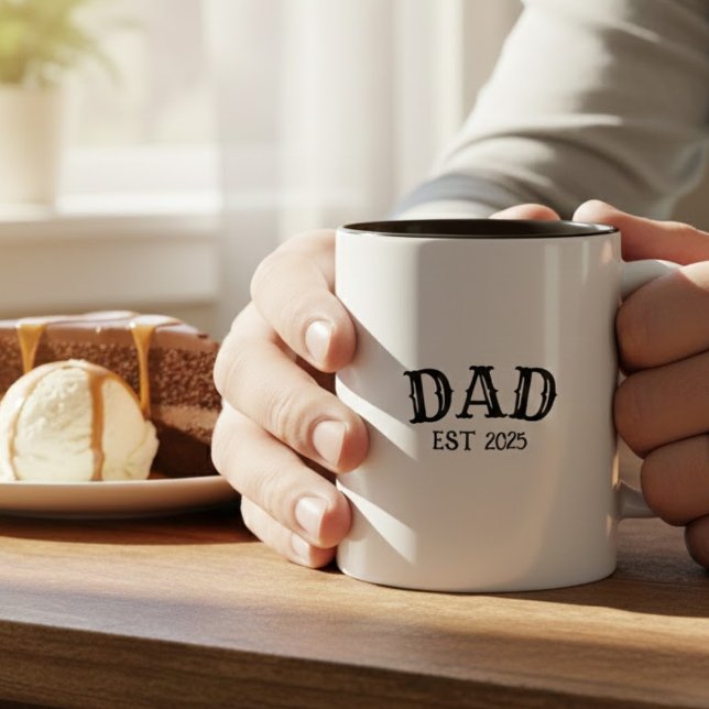 Taza Bicolor Papá Est  (Subido por el creador)