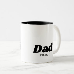 Taza Bicolor Papá Estableció la Tipografía Moderna