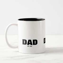 Taza Bicolor Papa Estableció Nuevo Regalo para Papá