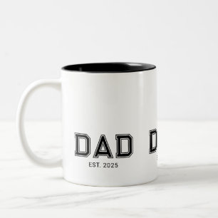 Taza Bicolor Papa Estableció Nuevo Regalo para Papá