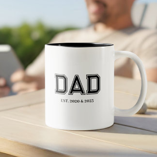Taza Bicolor Papá Estableció Tipografía Universitaria Moderna S