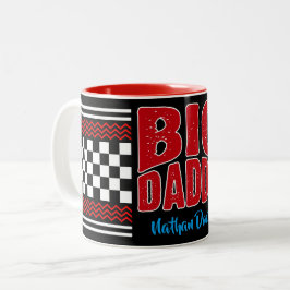 Taza Bicolor Papa Grande con tu nombre en negro