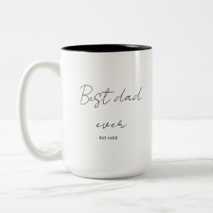 Taza Bicolor papá minimalista jamás EST