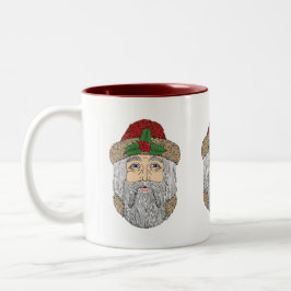 Taza Bicolor Papá Noel Navidad