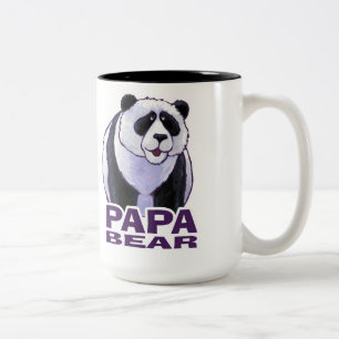 Taza Bicolor Papa Panda Bear