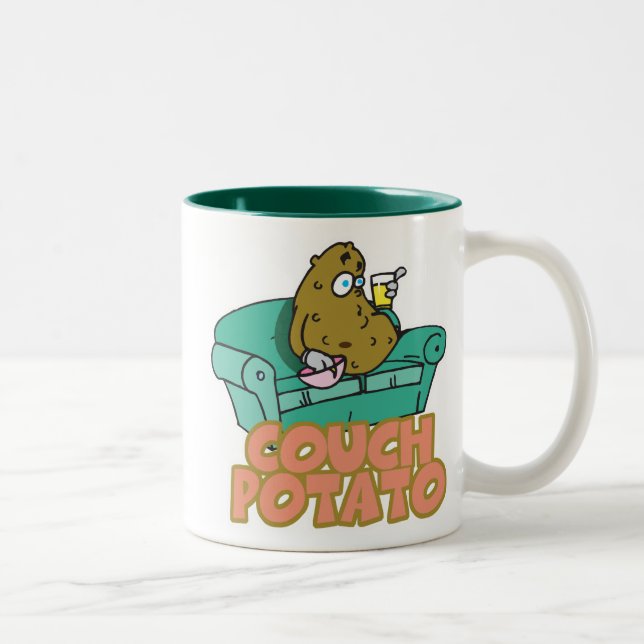 Taza Bicolor Papa Sofá Divertido (Derecha)