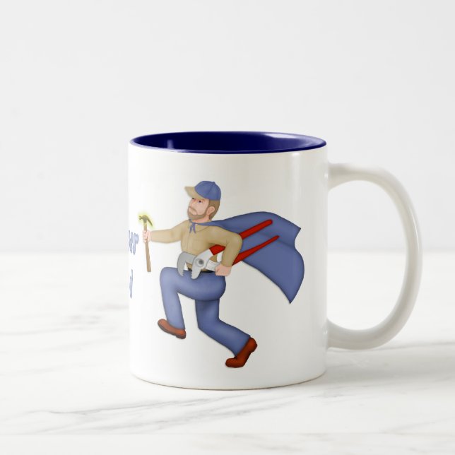 Taza Bicolor Papá superhéroe (Derecha)