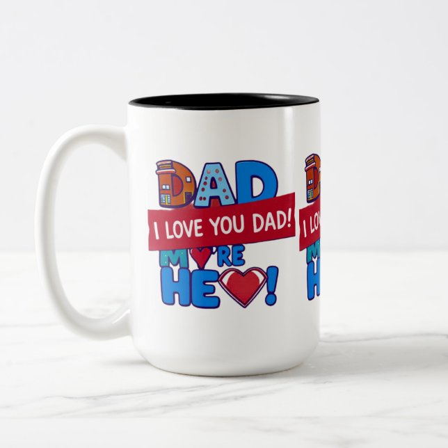 Taza Bicolor Papá te amo (Izquierda)