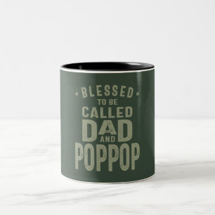 Taza Bicolor Papá y Pop-Pop - Doble Bendición - Día del Padre