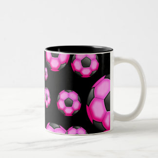 TAZA BICOLOR PAPEL DE PALABRA DE 107 PINK SOCCER BALL SPORTS