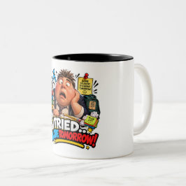 Taza Bicolor Papel de Regalo de Dibujos Animados de Estudiante 