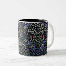 Taza Bicolor Papel pintado victoriano William Morris Blackthorn