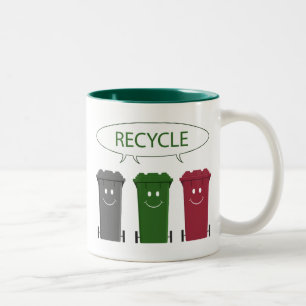 Taza Bicolor Papeleras de reciclaje