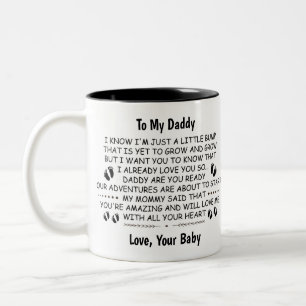 Taza Bicolor Papi para ser de los Navidades de Baby Bump