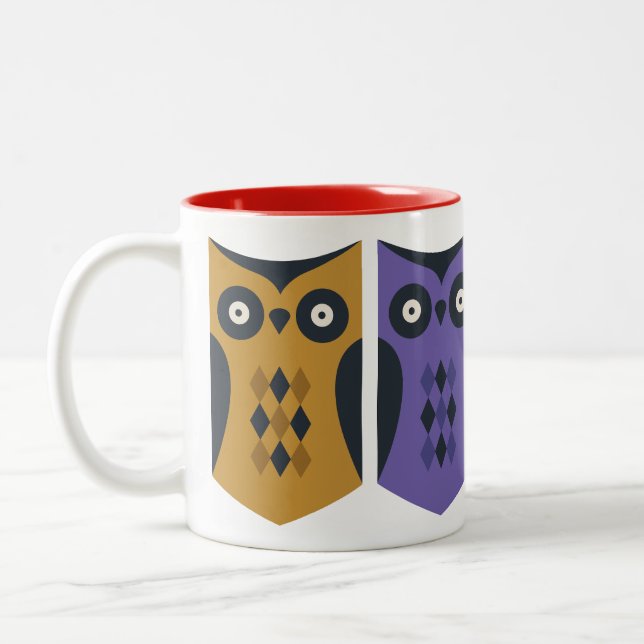 Taza Bicolor Paquete de variedades de búhos coloridas (Izquierda)