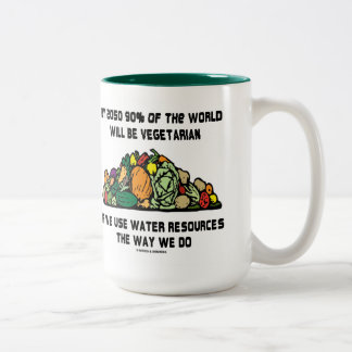 Taza Bicolor Para 2050, El 90% Del Mundo Será Vegetario