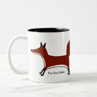 Taza Bicolor Para el motivo del Fox - imagen envuelta - Kawaii