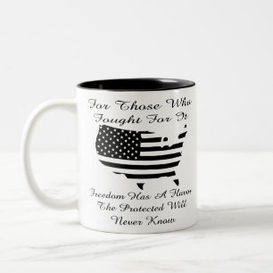 Taza Bicolor Para los que lucharon para él la libertad tiene u