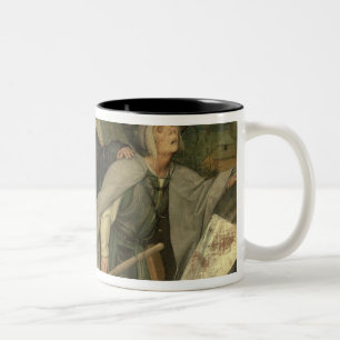 Taza Bicolor Parábola de las persianas, detalle de tres