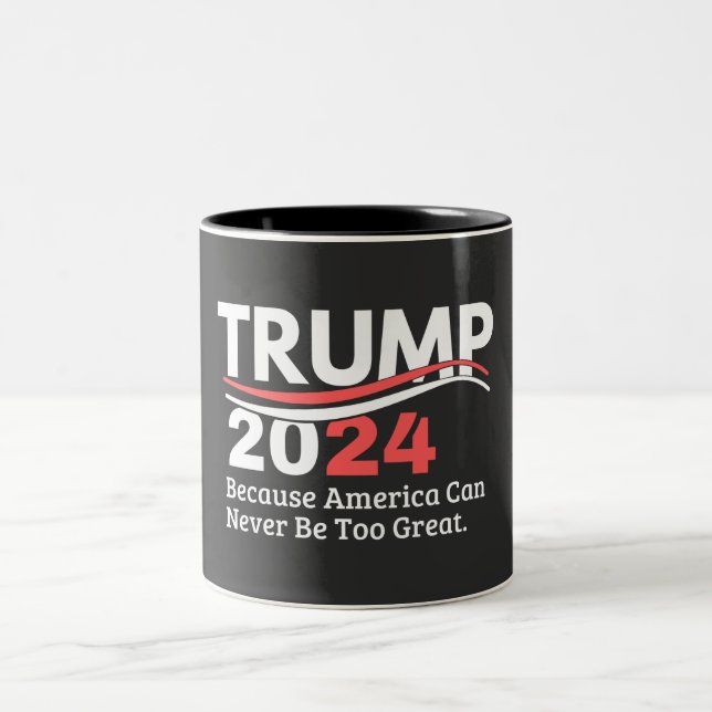 Taza Bicolor parachoque de trump 2024 (Centro)