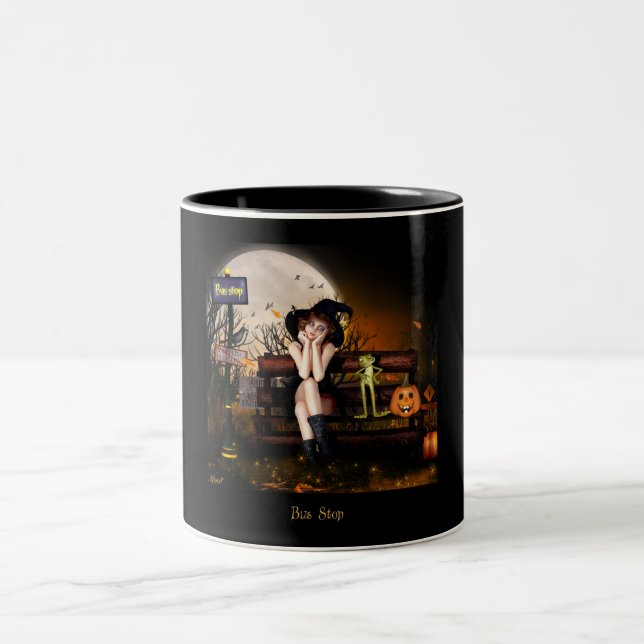 Taza Bicolor Parada de autobús (Centro)