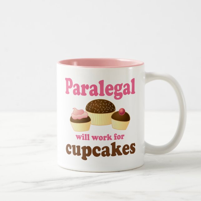 Taza Bicolor Paralegal divertido (Derecha)