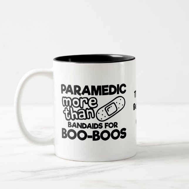Taza Bicolor Paramédica, más que bandas para boos (Izquierda)