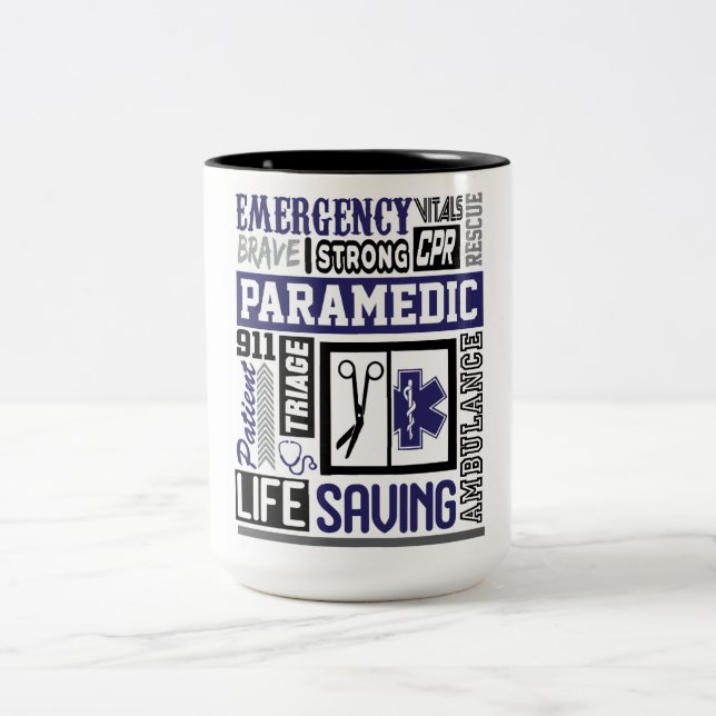 Taza Bicolor Paramédico inspirador (Centro)