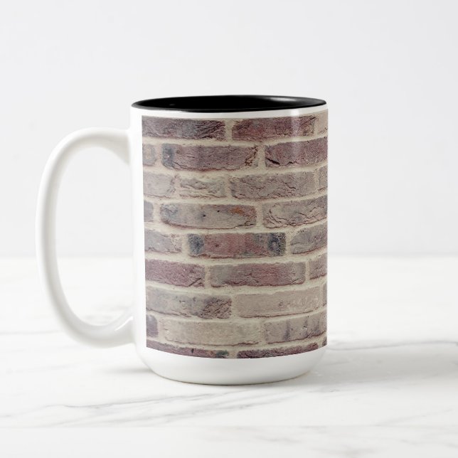 Taza Bicolor Pared de ladrillo marrón (Izquierda)