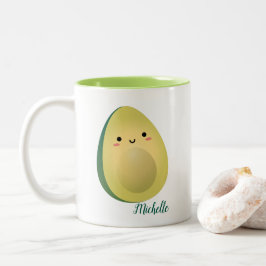 Taza Bicolor Pareja Cuta Coincidiendo Aguacates Funny Lets Avoc