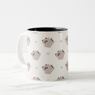 Taza Bicolor Pareja de gato balinesa