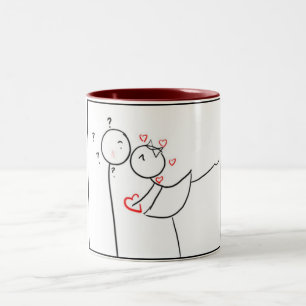 TAZA BICOLOR **PAREJA DE KISSING** **MUG***
