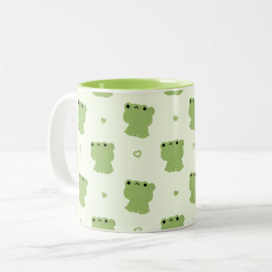 Taza Bicolor Pareja De Rana Cuta
