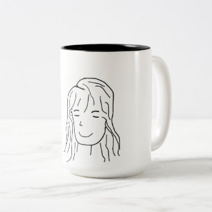 Taza Bicolor Pareja estética Mug