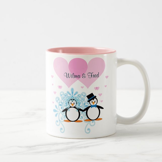 Taza Bicolor Pareja feliz (Derecha)