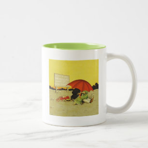 Taza Bicolor Pareja vintage divertida