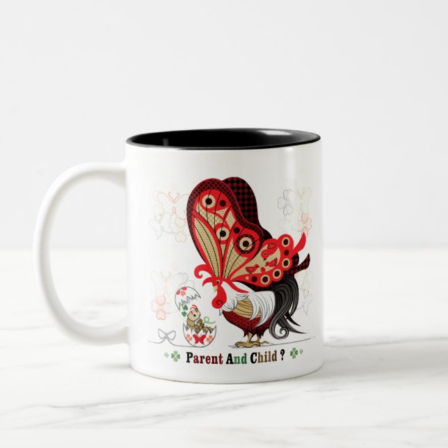 Taza Bicolor PARENT AND CHILD？（remake） (Izquierda)