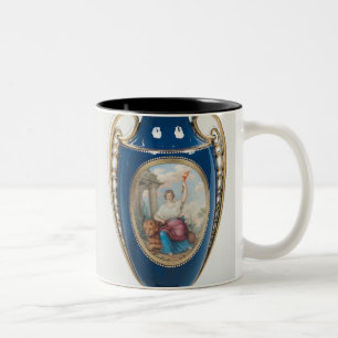 Taza Bicolor Pares de floreros de Sevres adornados con