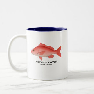 Taza Bicolor Pargo rojo del Pacífico - Animales marinos de Cali