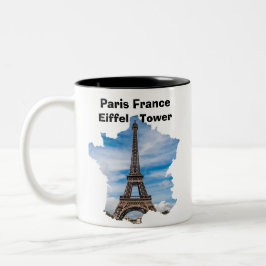Taza Bicolor Paris Eiffel