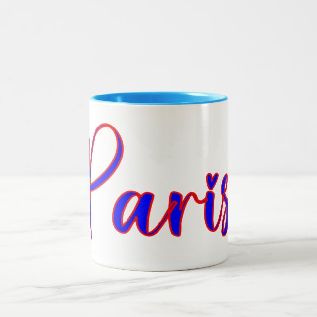 Taza Bicolor París, la ciudad del amor (Centro)