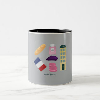 Taza Bicolor parís, para keychain