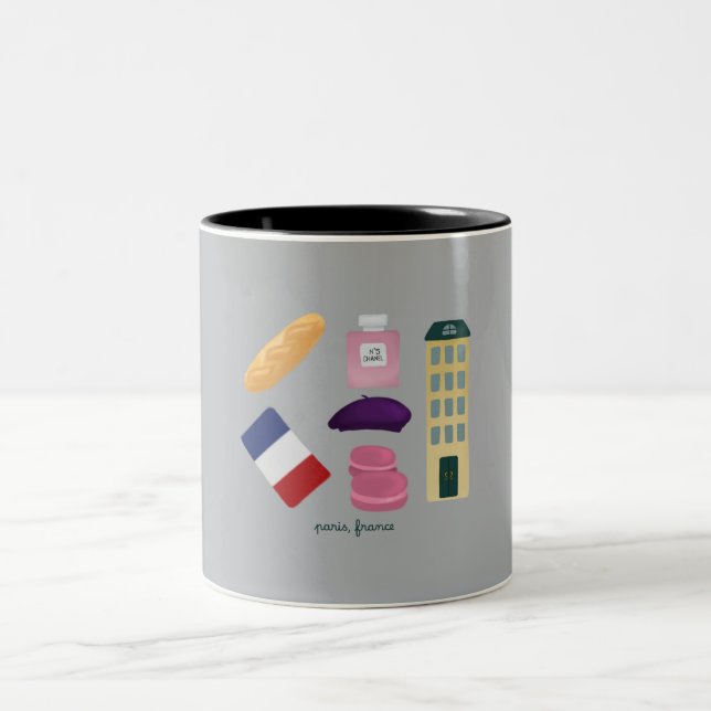 Taza Bicolor parís, para keychain (Centro)