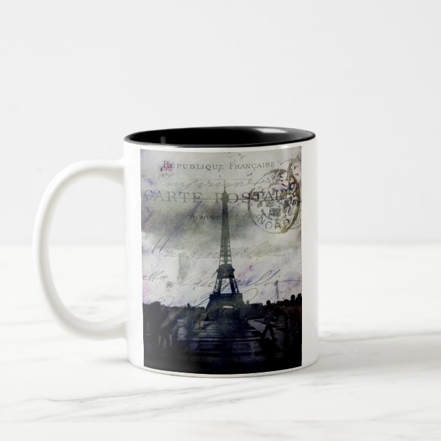 Taza Bicolor París texturizada en lavanda (Izquierda)