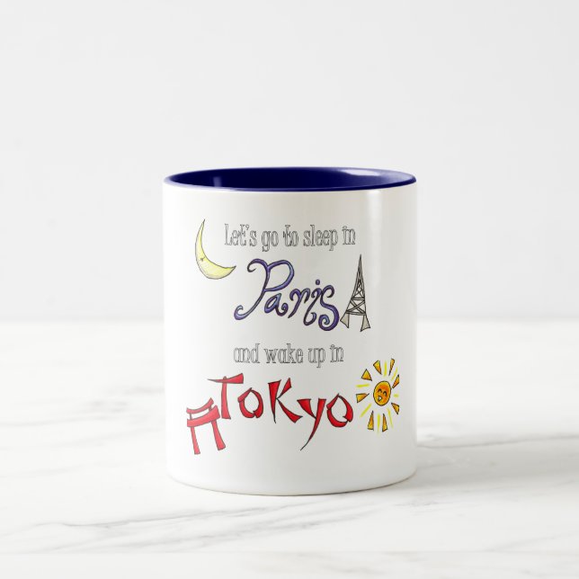Taza Bicolor París Tokio (Centro)