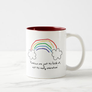 Taza Bicolor paro arco iris
