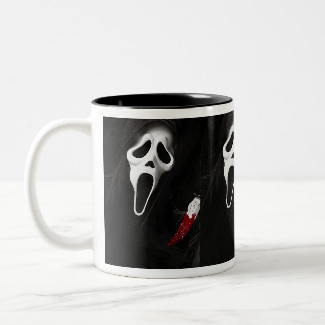 Taza Bicolor paro de cara fantasma (Izquierda)