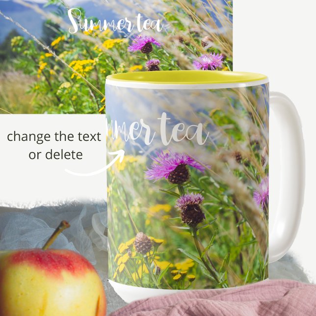 Taza Bicolor Paro de flores silvestres de verano (Subido por el creador)