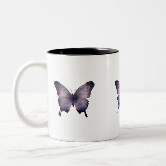 Taza Bicolor paro de mariposa