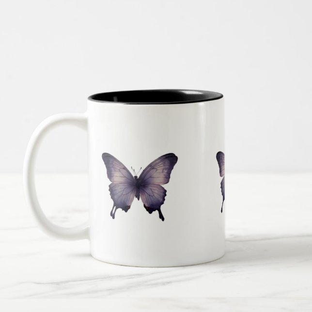 Taza Bicolor paro de mariposa (Izquierda)